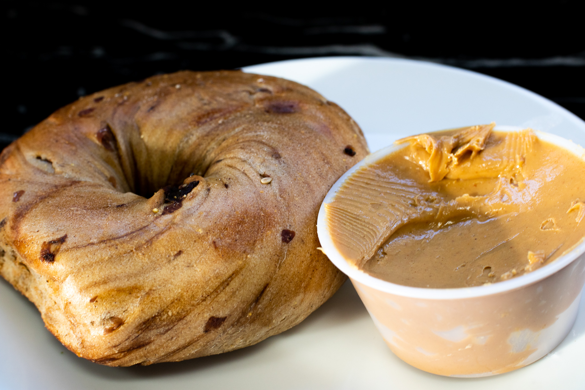 Order Bagel with Peanut Butter food online from Ny Bagel store, Rancho Cucamonga on bringmethat.com