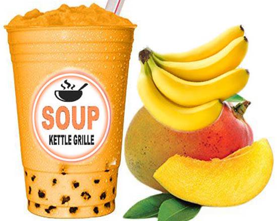 Order Mango Banana Smoothie food online from Soup Kettle Grille store, Meridian on bringmethat.com