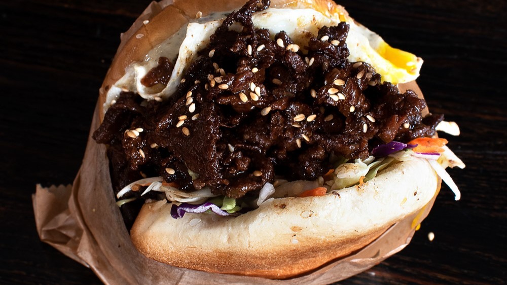 Order Bulgogi Bun Burger food online from Koja Kitchen store, Cupertino on bringmethat.com