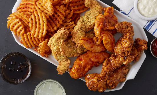 Order #3 Large Combo food online from Wing Haven store, Fort Worth on bringmethat.com