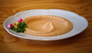 Order Small Spicy Hummus food online from Woody's Oasis store, East Lansing on bringmethat.com