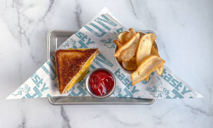 Order HALF GRILLED CHEESE food online from Next Door American Eatery store, Boulder on bringmethat.com