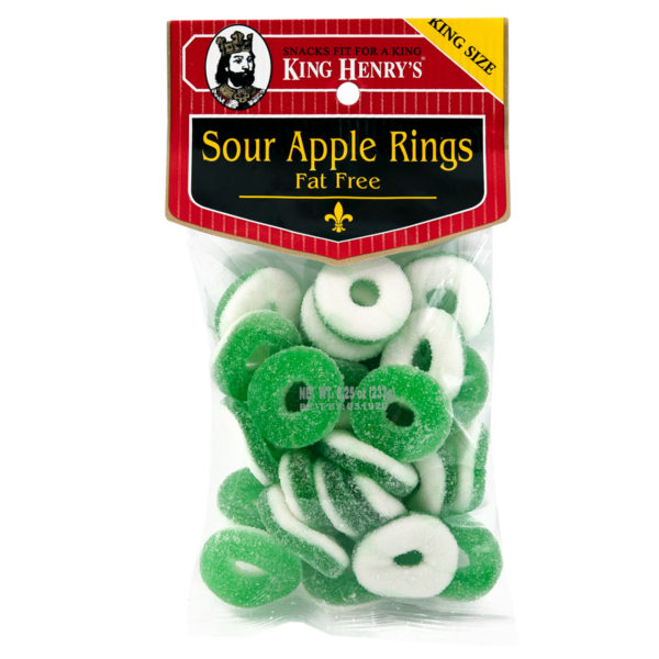 Order King Henrys Sour Apple Rings food online from Friends Snacks store, San Francisco on bringmethat.com