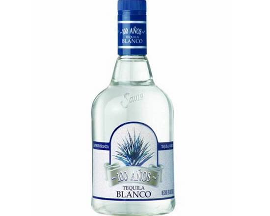 Order 100 Anos Blanco Tequila, 1pk-750mL bottle liquor (40% ABV) food online from U.S. LIQUORS store, Villa Park on bringmethat.com