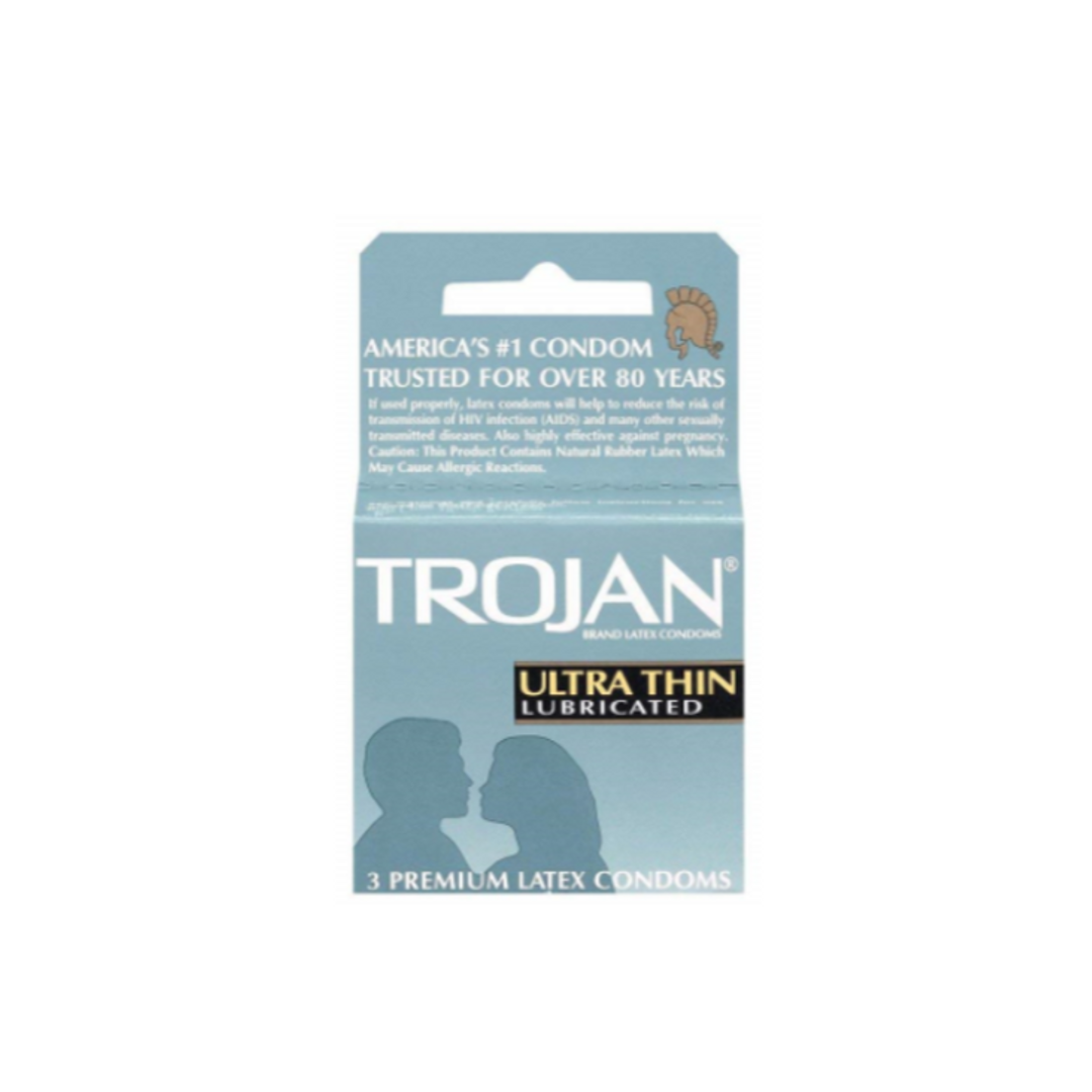 Order Trojan Ultra Thin 3ct food online from Rebel store, Las Vegas on bringmethat.com