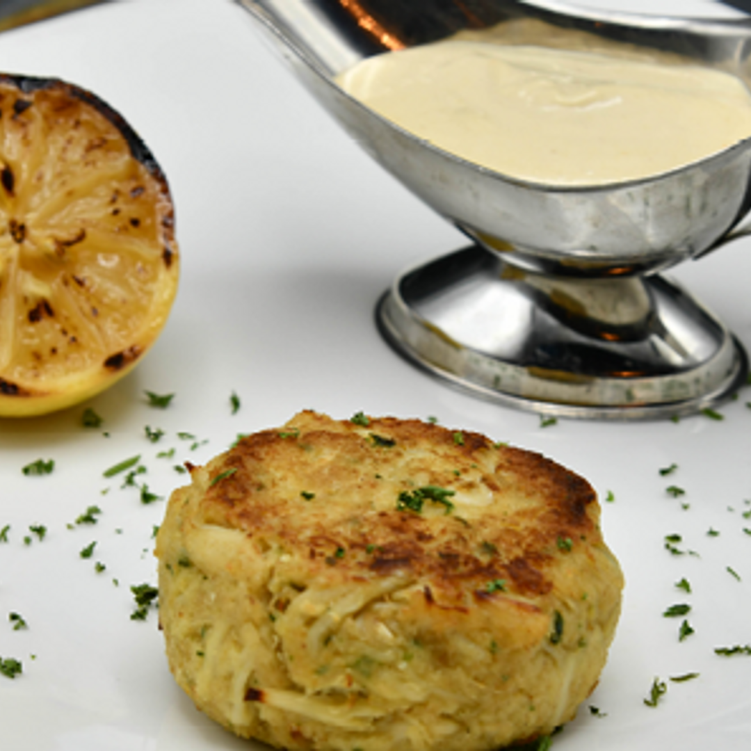 Order Jumbo Lump Crab Cake Appetizer food online from Morton The Steakhouse store, Chicago on bringmethat.com