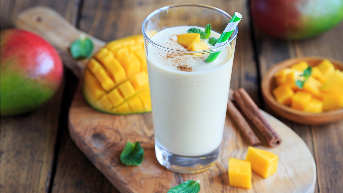 Order In House Special Mango Lassi food online from Tikka Cravings store, Patchogue on bringmethat.com