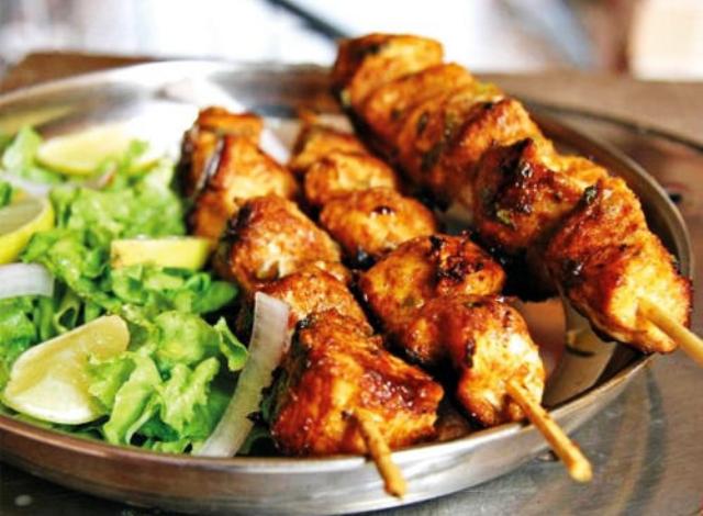 Order Chicken Kabab  food online from Bombay Blues Indian Restaurant store, Chino Hills on bringmethat.com