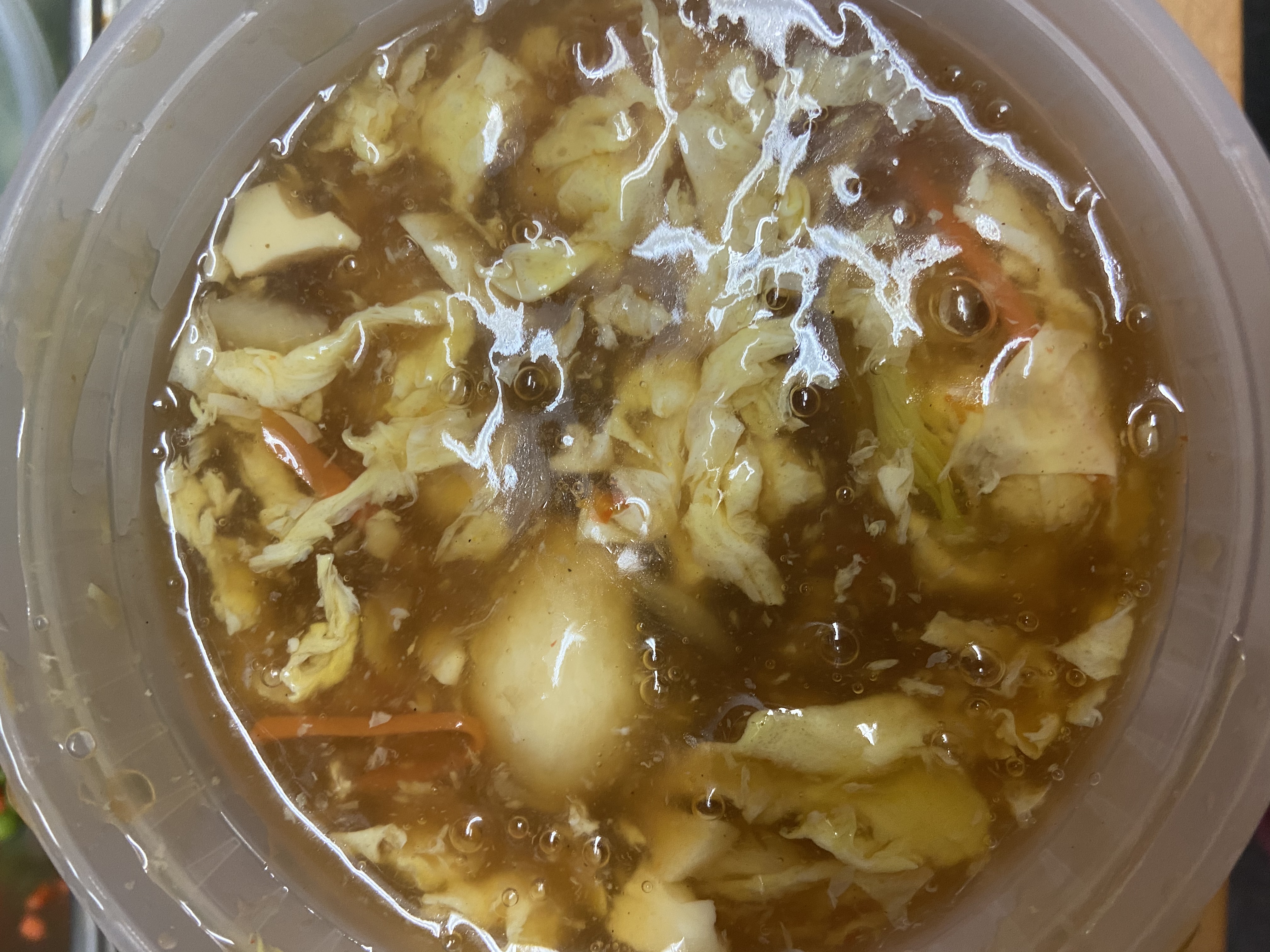 Order 6. Hot and Sour Soup food online from New Jin Xin store, Brooklyn on bringmethat.com