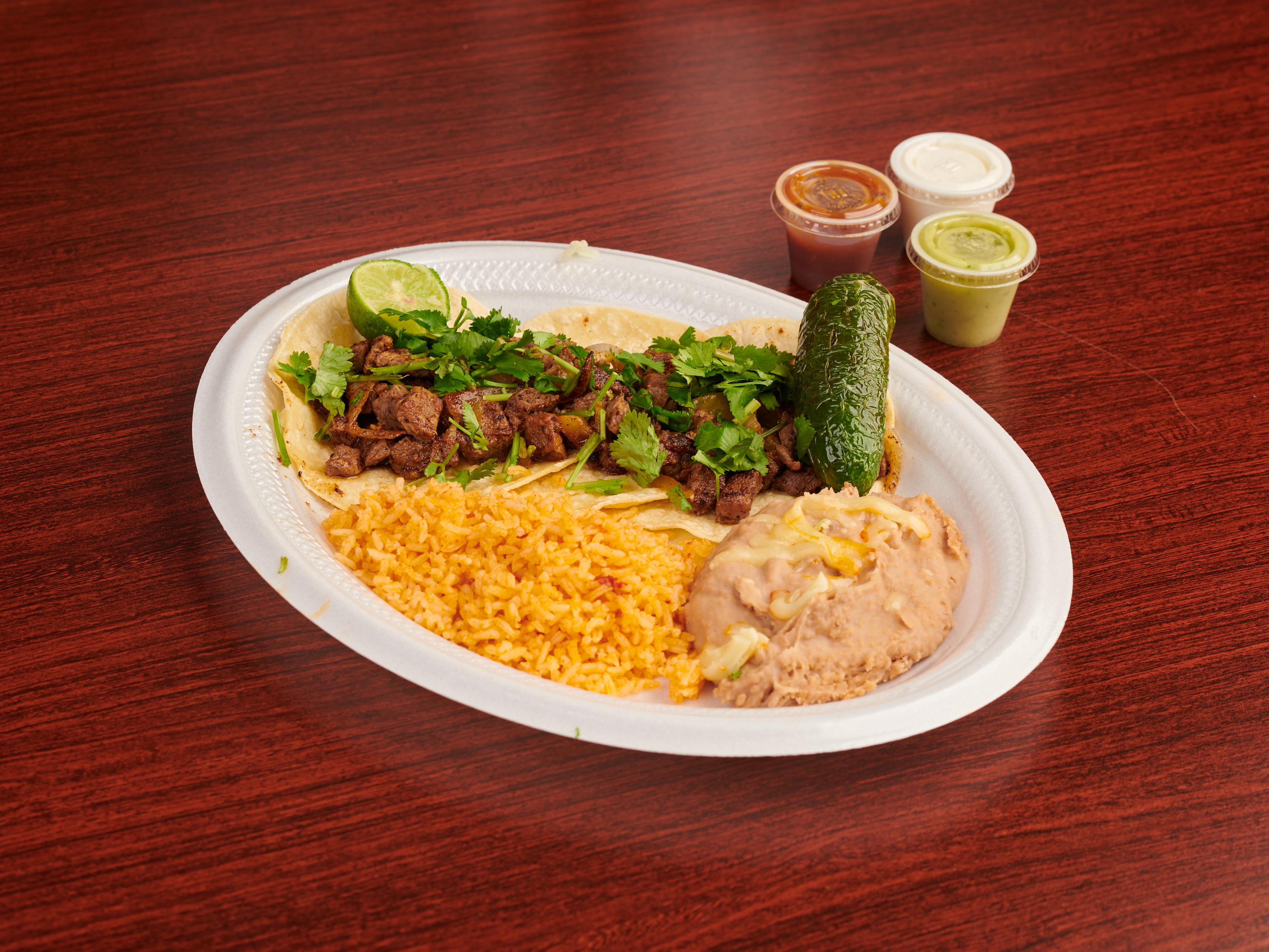 Order Taco Asada food online from Red Peppers store, El Paso on bringmethat.com