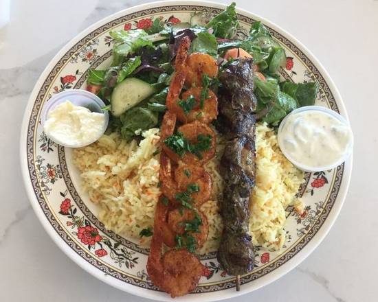 Order 22. Combo Plate food online from Wally Cafe store, Rocklin on bringmethat.com