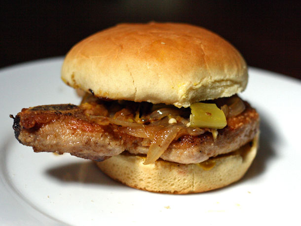 Order Pork Chop Sandwich food online from Far East Restaurant store, Capitol Heights on bringmethat.com