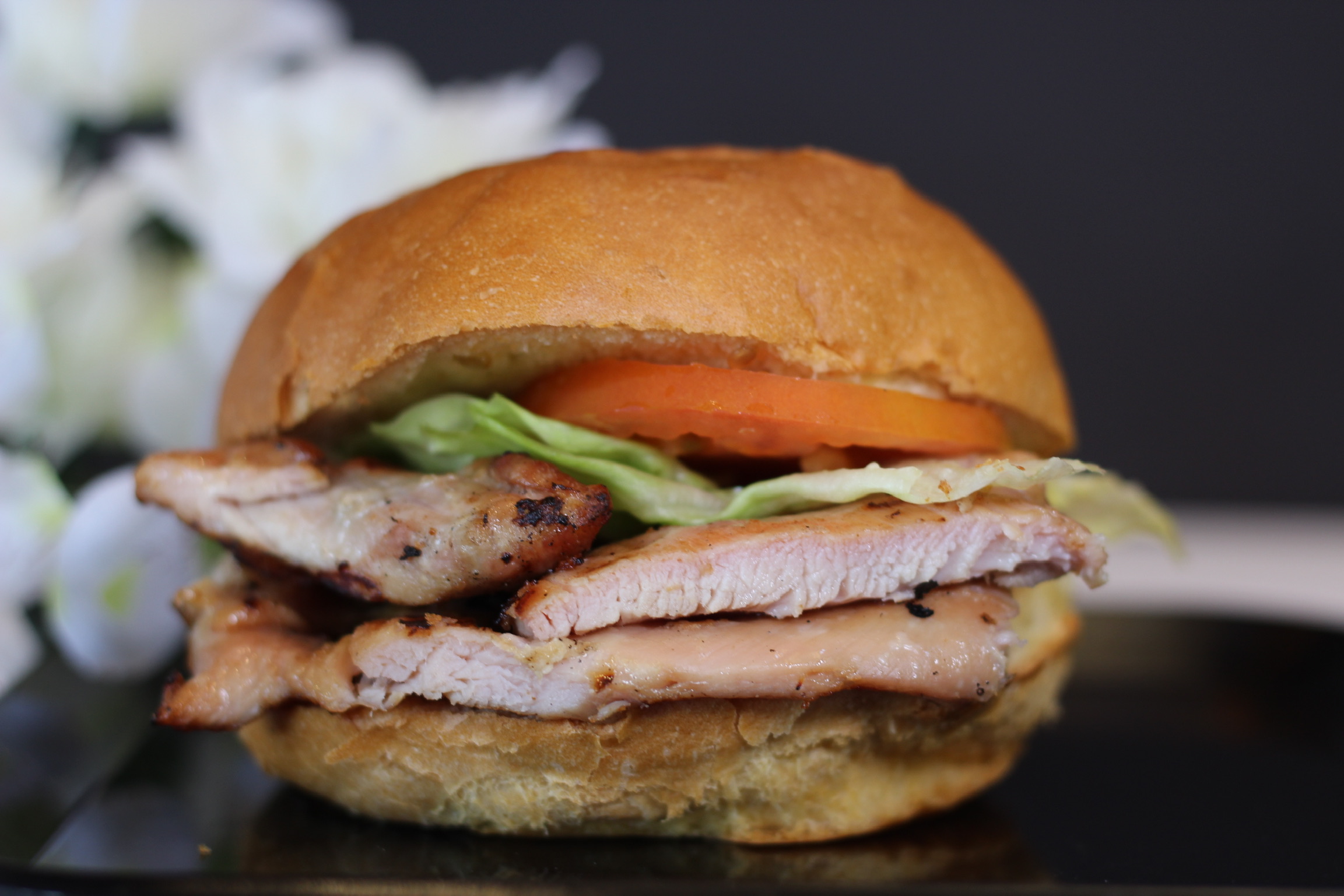 Order Grilled Chicken Burger food online from Aloha BBQ store, Mission Viejo on bringmethat.com