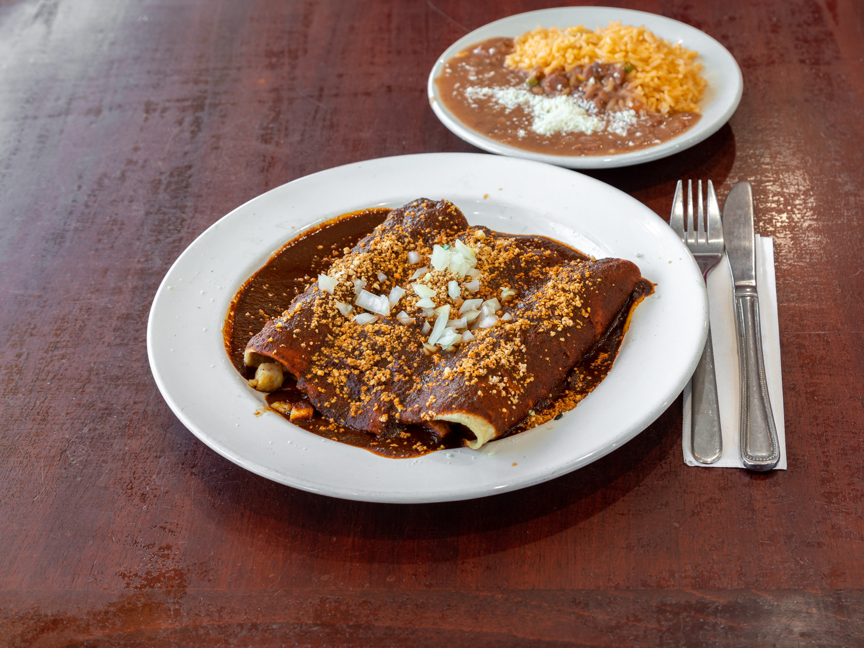 Order Mole Enchiladas food online from Picante store, Springfield on bringmethat.com