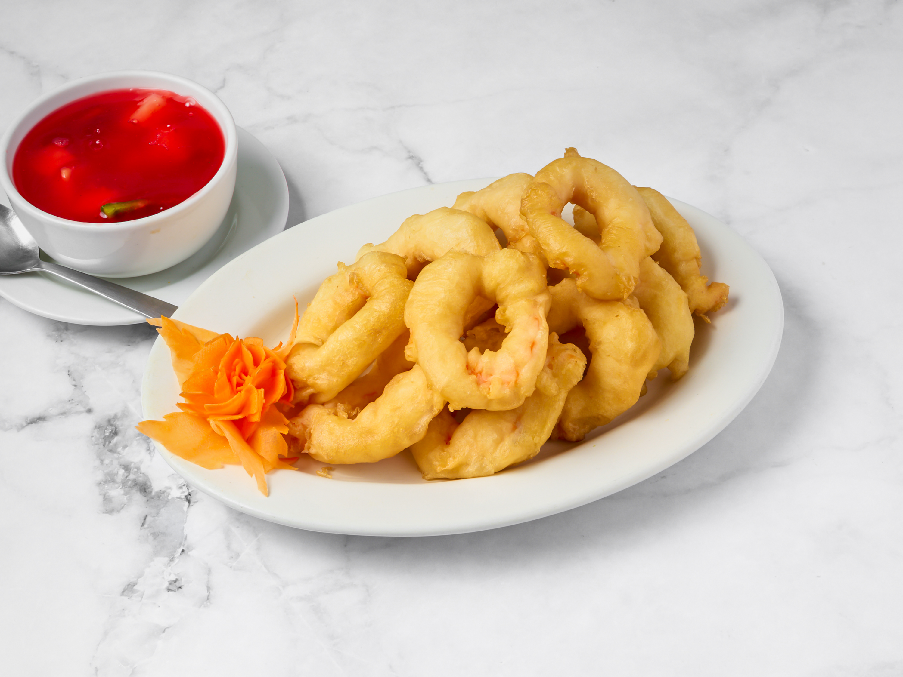 Order Sweet and Sour Shrimp food online from Tang's Chinese Restaurant store, Grayslake on bringmethat.com