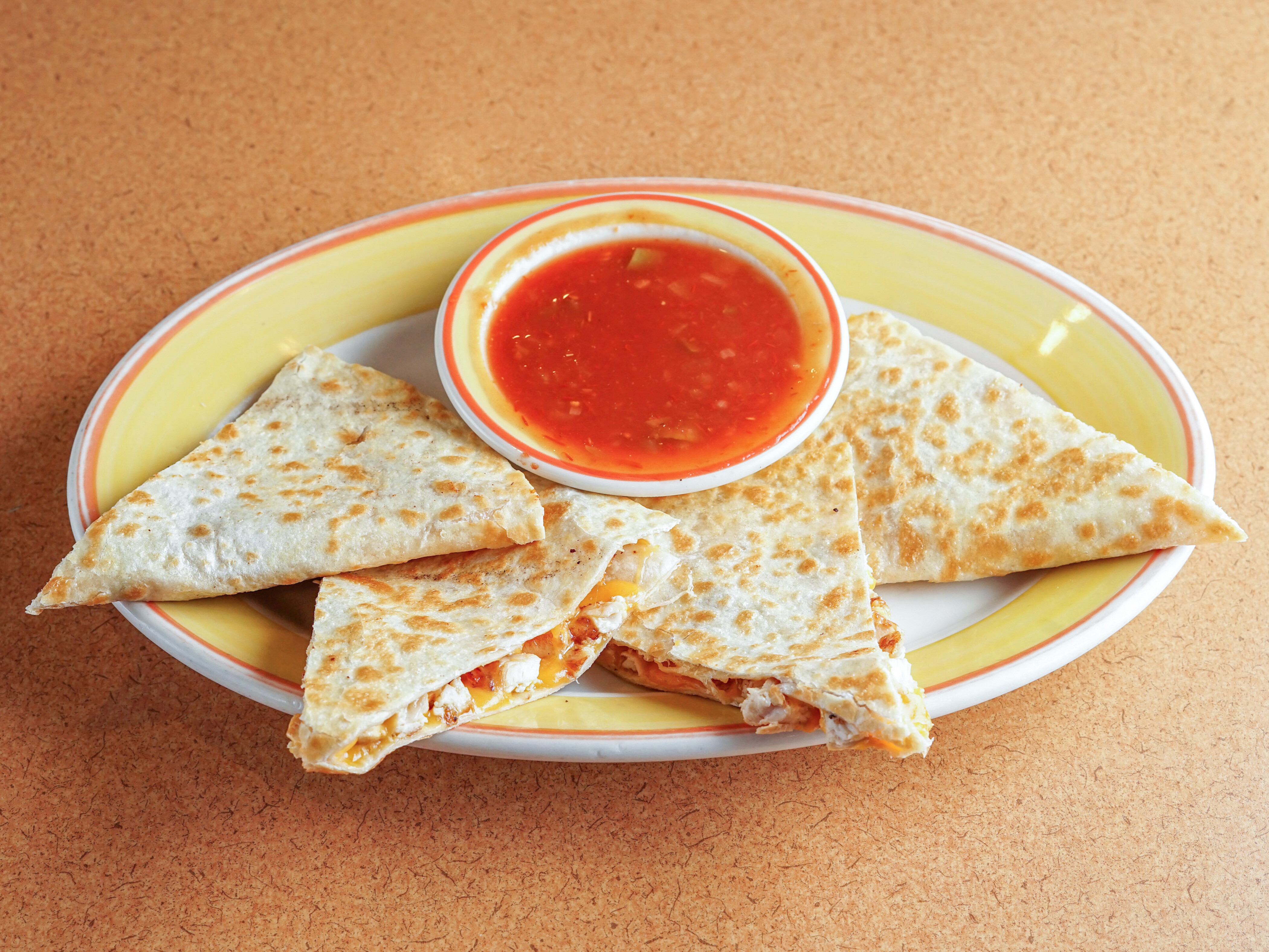 Order Chicken Quesadillas food online from Temple Family Restaurant store, Temple on bringmethat.com