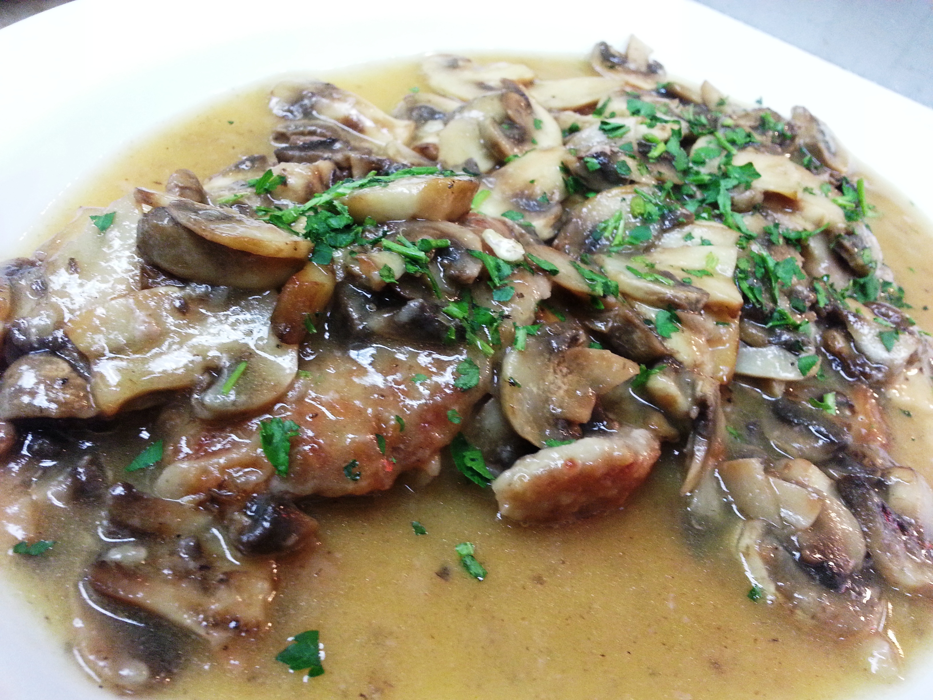 Order Veal Marsala food online from Dominic's Ristorante Italiano store, Cypress on bringmethat.com