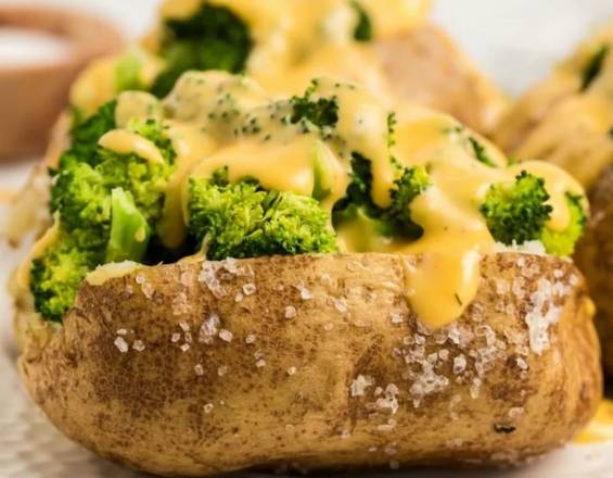 Order Cheddar and Broccoli Baked Potato food online from Jubilee Juice & Grill store, Chicago on bringmethat.com