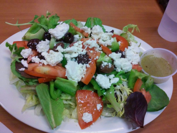 Order Greek Salad food online from Falafel Bite store, Sunnyvale on bringmethat.com
