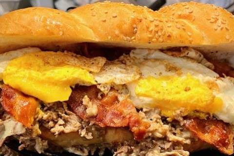Order Steak & Egg with Cheese & Bacon food online from Bob's Italian store, Medford on bringmethat.com
