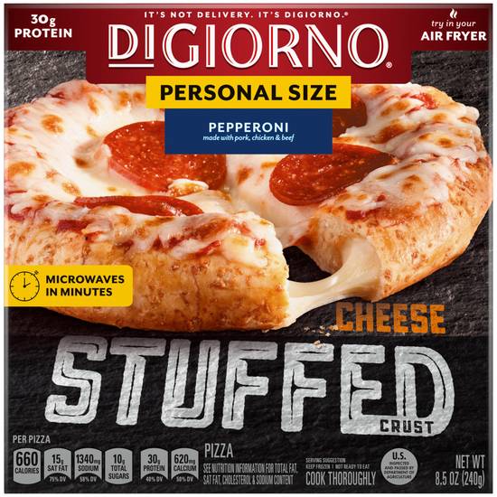 Order DiGiorno Pepperoni Pizza Stuffed Crust Frozen Pizza, 8.5oz food online from Cvs store, Temecula on bringmethat.com