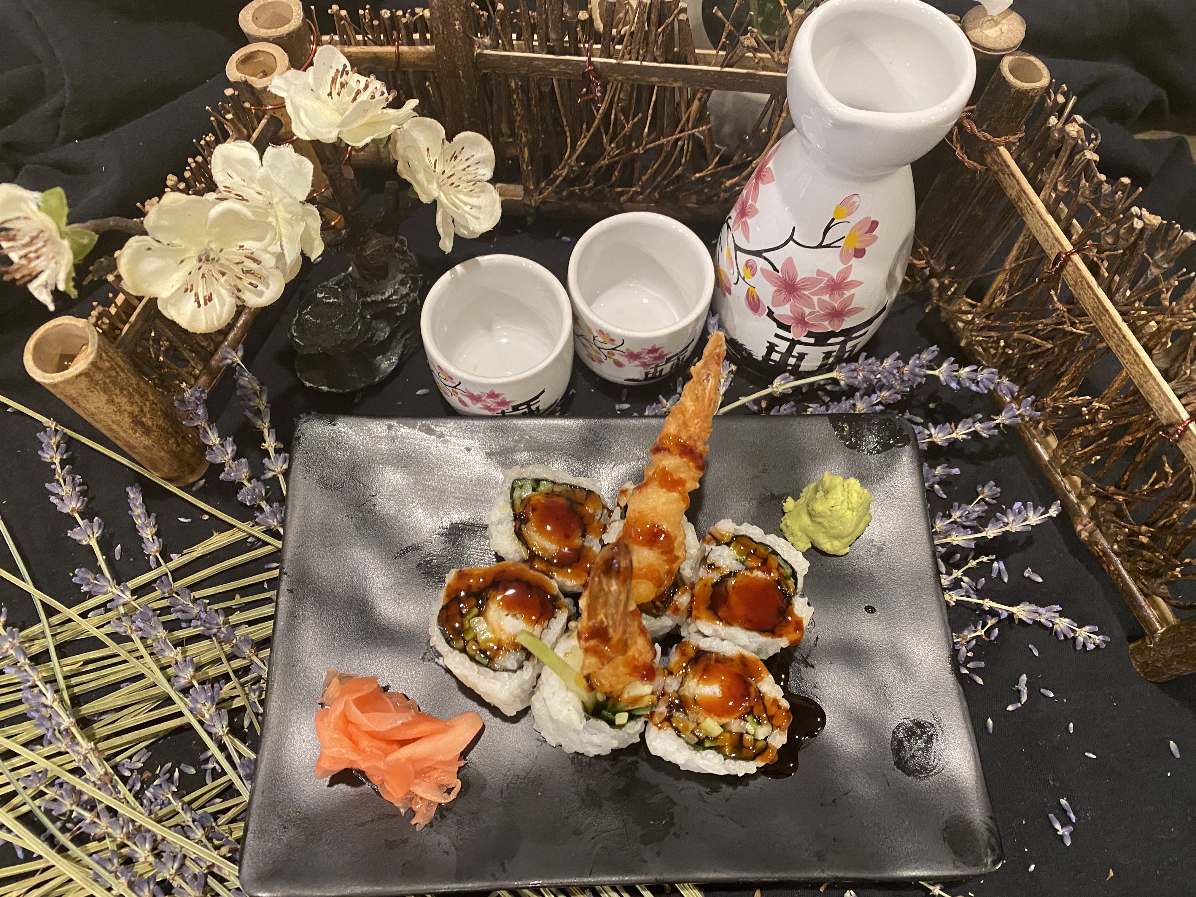 Order Spicy Shrimp Tempura Maki food online from Sushi express store, Brookline on bringmethat.com