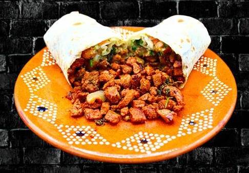 Order Pastor Burrito food online from RIVAS MEXICAN GRILL store, Fort Mohave on bringmethat.com