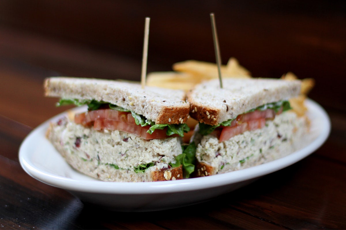 Order Walnut Chicken Salad Sandwich food online from Lazy Dog Restaurant & Bar store, Dublin on bringmethat.com