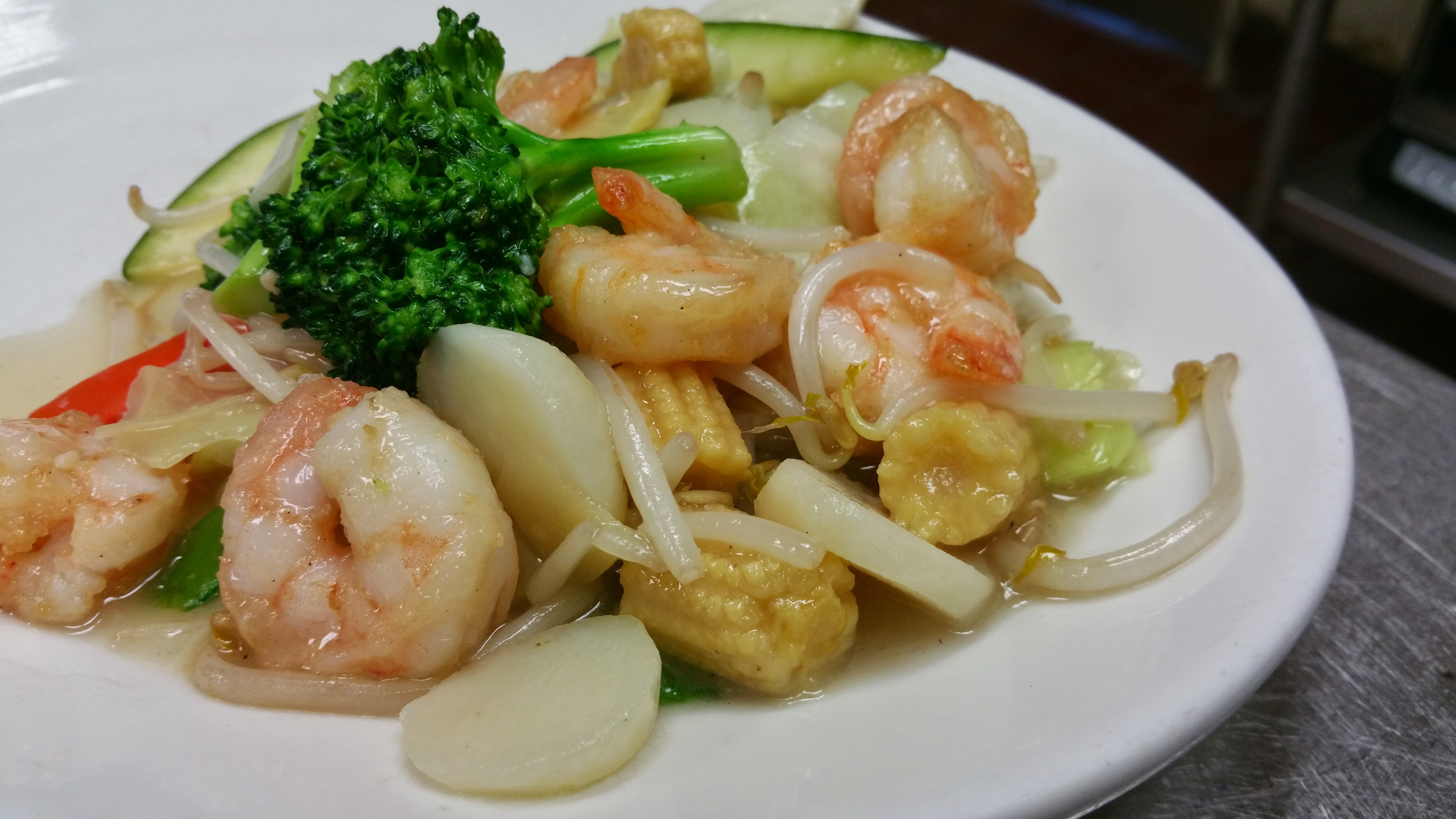 Order 2. Shrimp Chop Suey food online from Jasmine Garden Chinese restaurant store, Riverside on bringmethat.com