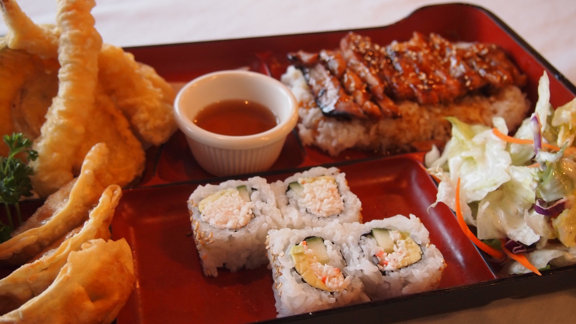 Order Dinner Bento food online from Sushi Spott store, Mill Creek on bringmethat.com