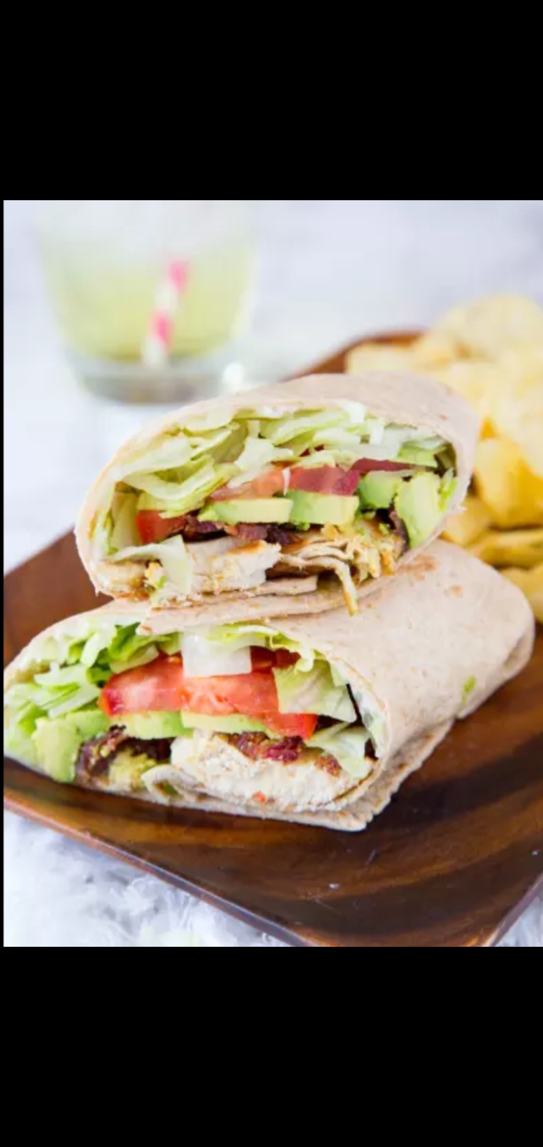 Order California Wrap Special (grilled chicken cheese lettuce tomatoes avocado & bacon) food online from American Gourmet Foods Deli store, New York on bringmethat.com
