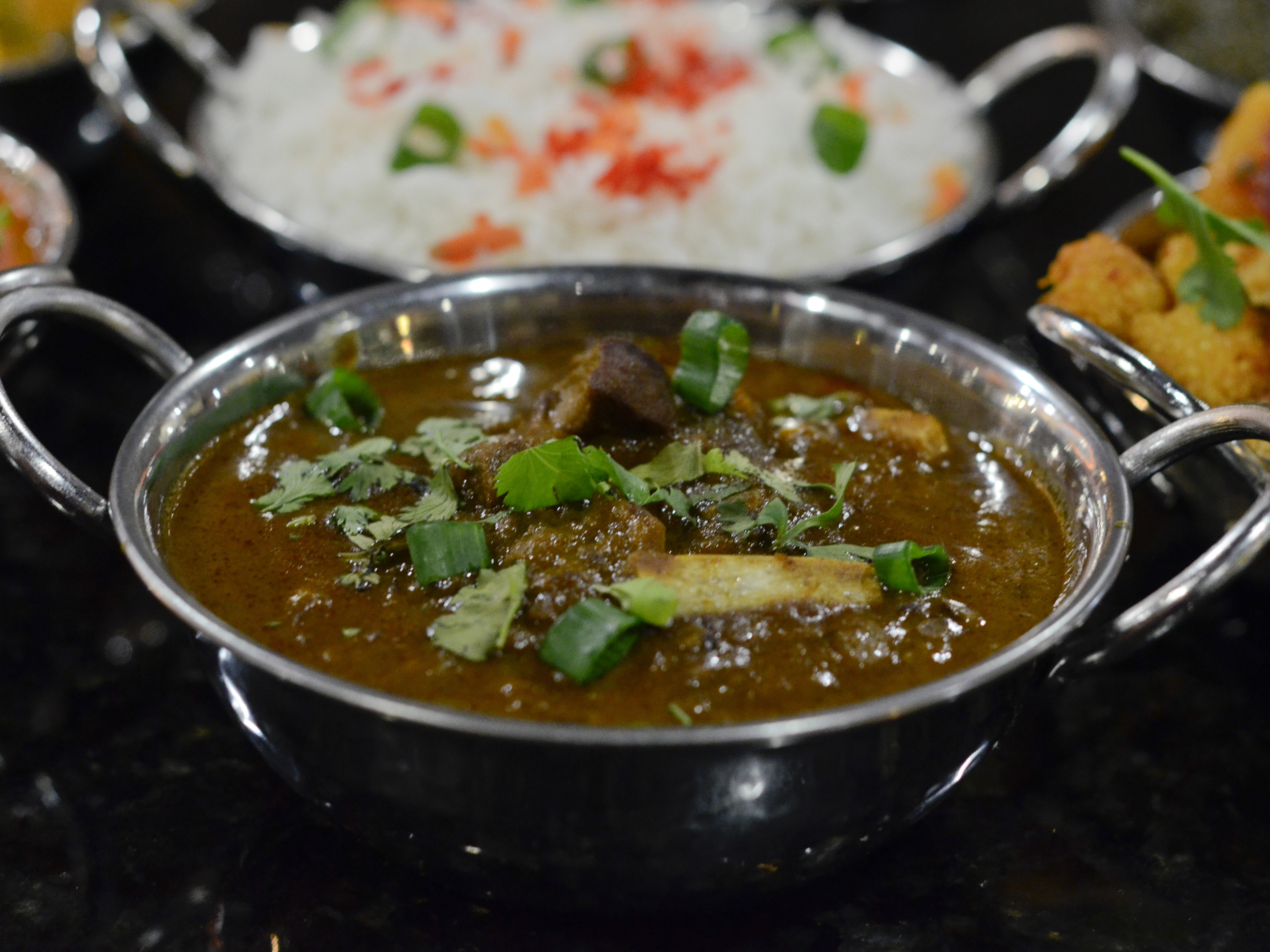 Order Goat Curry Lamb food online from Namaste India store, Pittsburgh on bringmethat.com