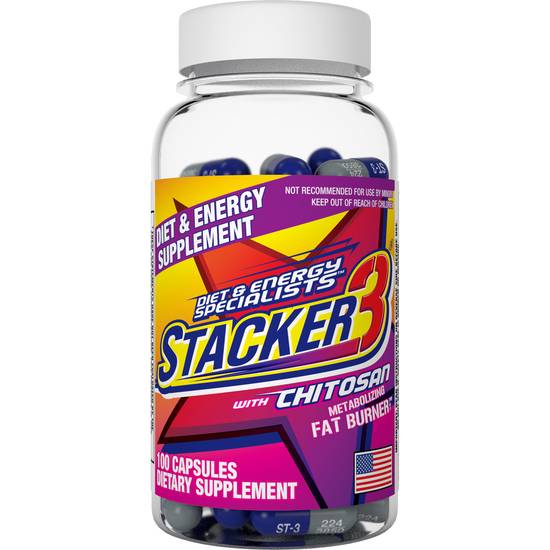 Order Stacker 3 Metabolizing Fat Burner with Chitosan Capsules (100 ct) food online from Rite Aid store, LEXINGTON on bringmethat.com