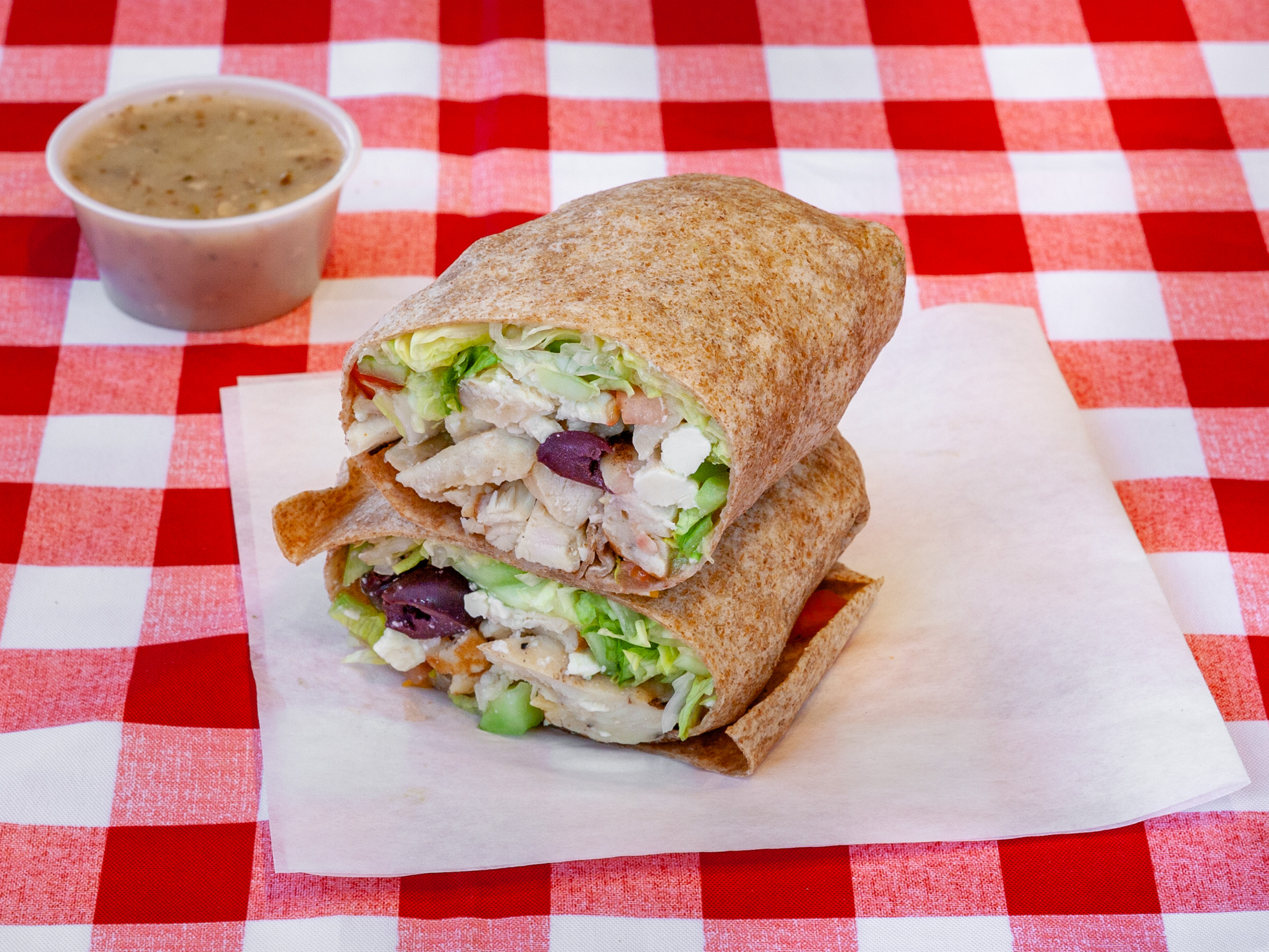 Order Greek Wrap food online from Salad house store, Chicago on bringmethat.com