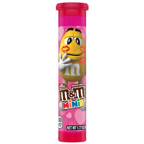 Order M&M's Minis Valentine's Day Candy Tube Milk Chocolate - 1.77 oz food online from Walgreens store, El Paso on bringmethat.com