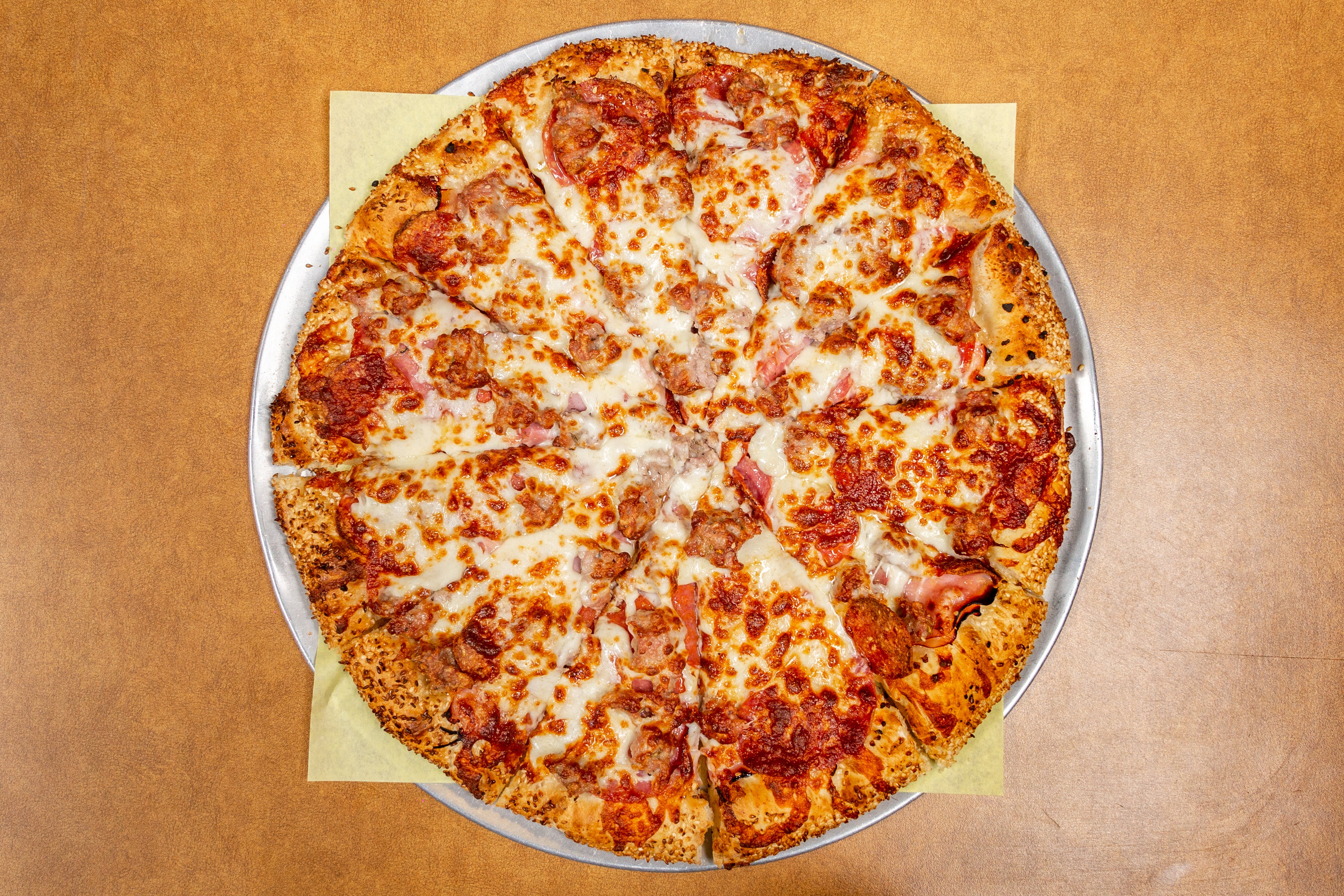 Order All Meat Lover's Pizza - Large 14'' food online from Last Chance Restaurant store, Santa Clara on bringmethat.com