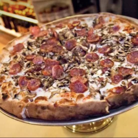 Order Mushroom & Sliced Italian Sausage Pizza food online from Tommaso store, San Francisco on bringmethat.com