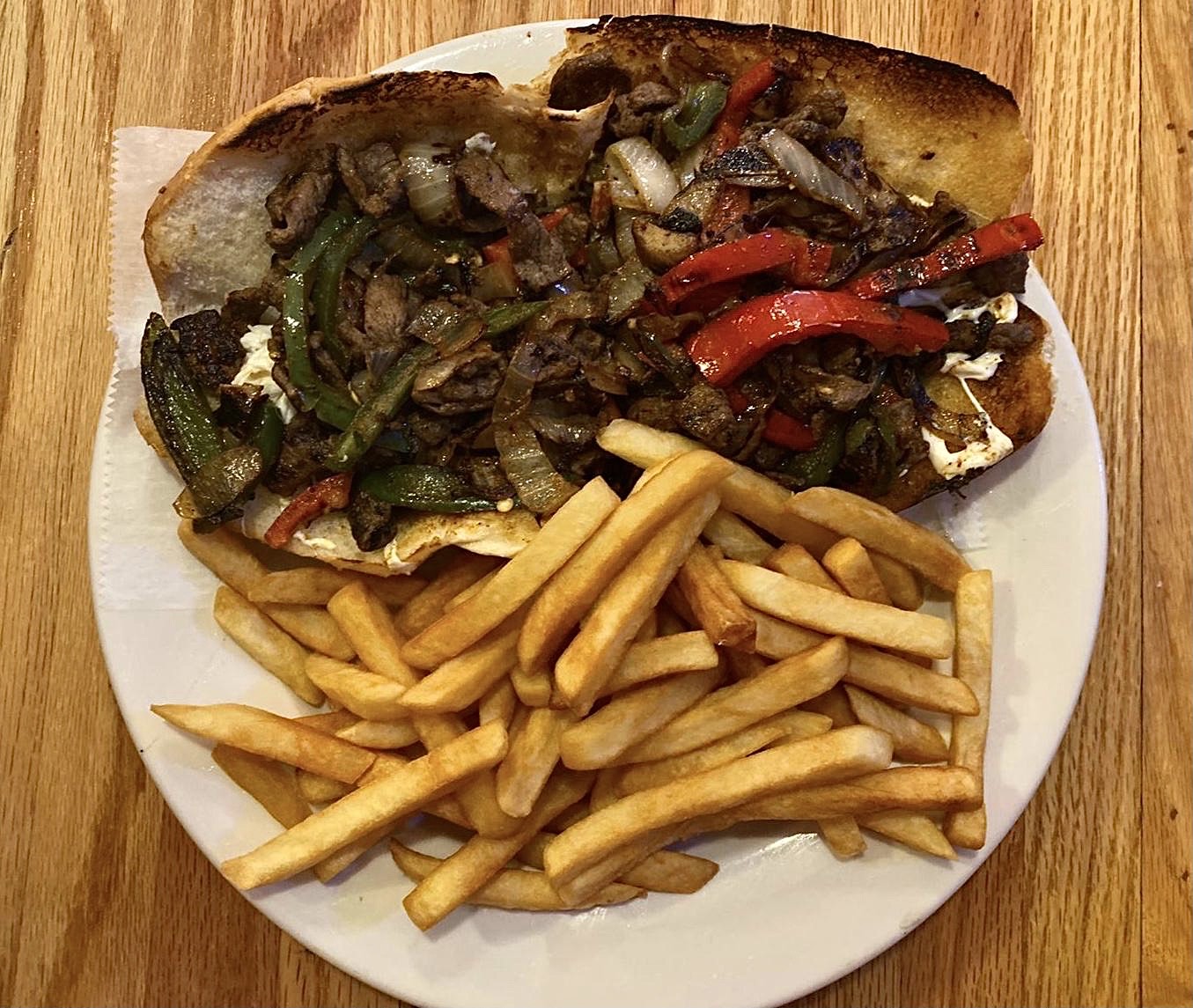 Order Mexican Grilled Cheesesteak Sandwich food online from Tacos Mexican Grill store, Irvington on bringmethat.com