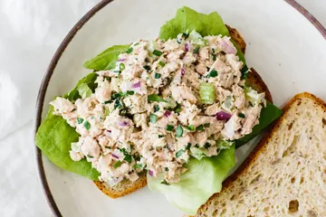 Order Tuna Salad Sandwich on whole wheat food online from Farina Caffe store, Nyack on bringmethat.com
