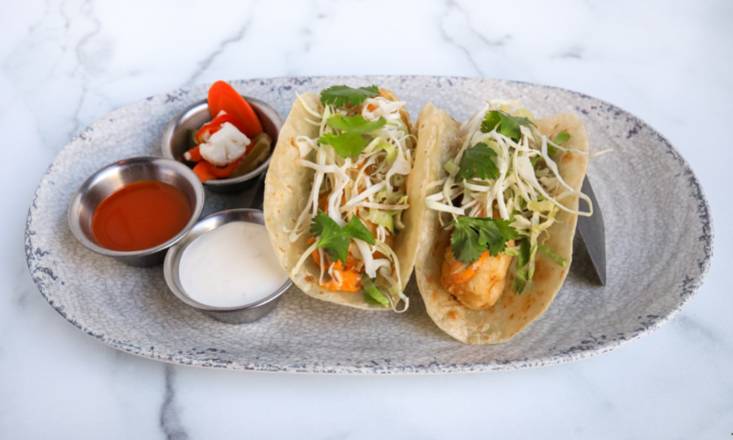 Order FISH TACOS food online from Next Door American Eatery store, Boulder on bringmethat.com