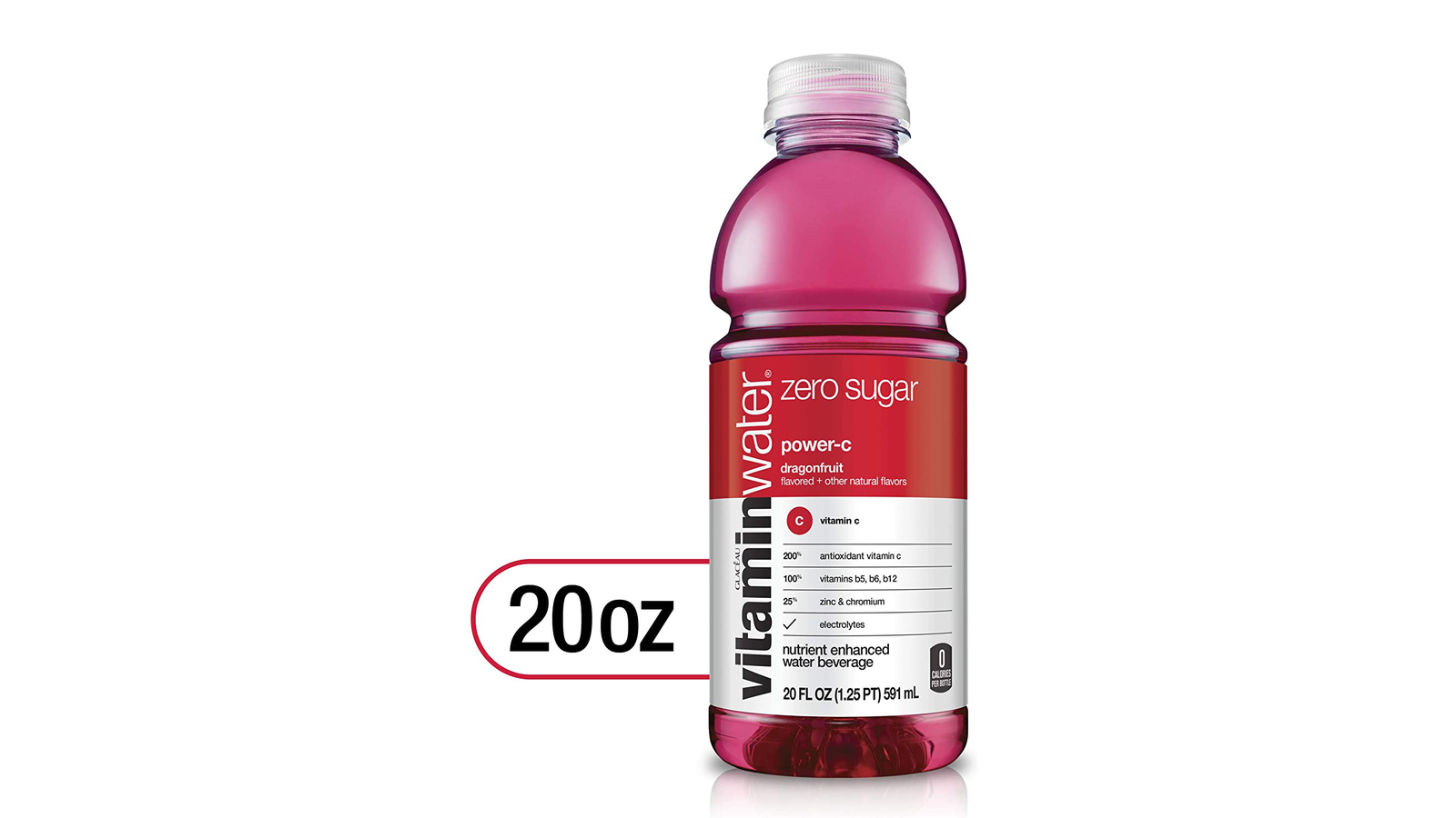Order Vitaminwater Zero Power-c food online from Lula Convenience Store store, Evesham on bringmethat.com