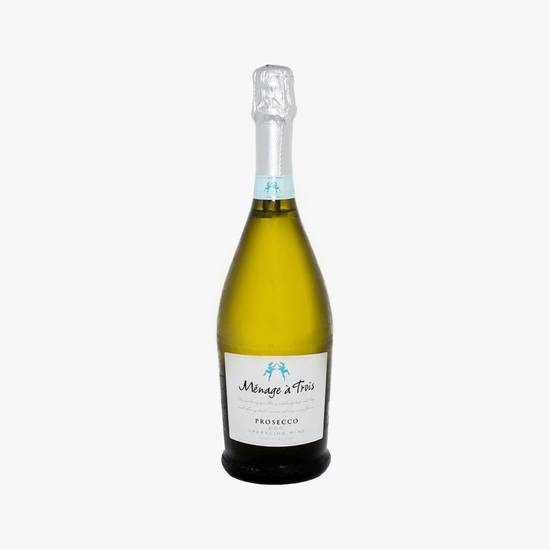 Order Menage à Trois Prosecco 750ml | 11% abv food online from Pink Dot Logan Heights store, San Diego on bringmethat.com