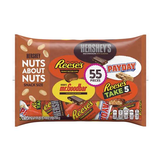 Order Hershey Halloween Snack Size Nut Lovers Candy, Assortment - 55 Pieces food online from Rite Aid store, El Segundo on bringmethat.com
