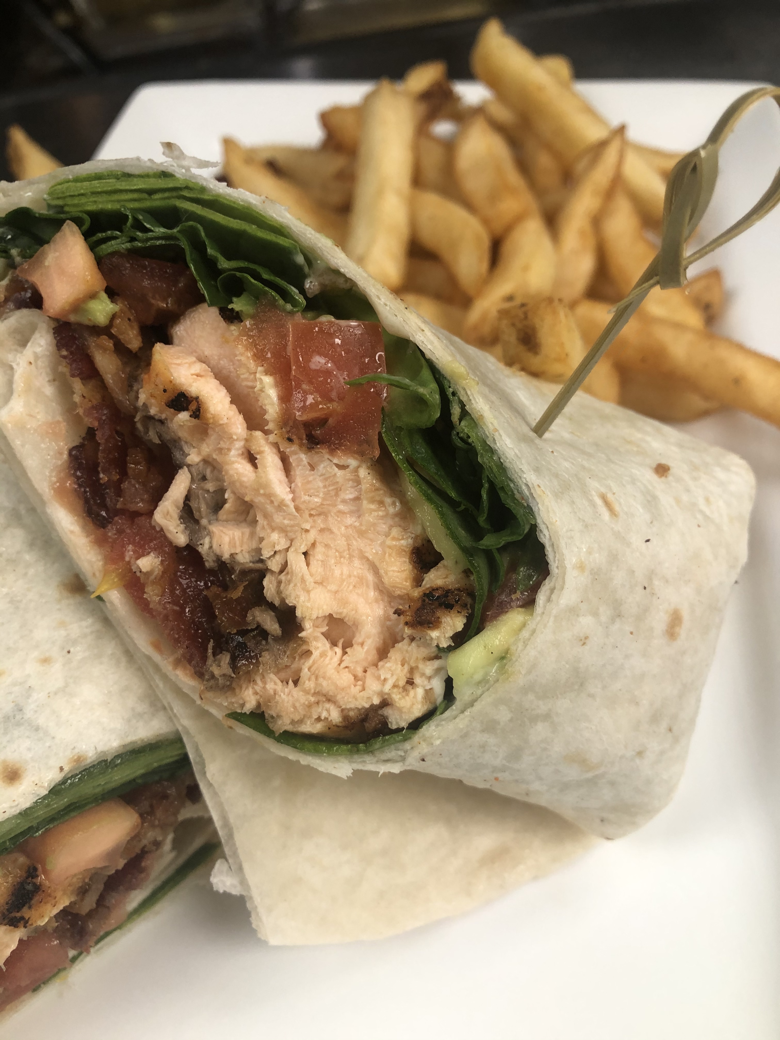 Order Salmon and Avocado Wrap food online from One North Kitchen & Bar store, Jackson on bringmethat.com