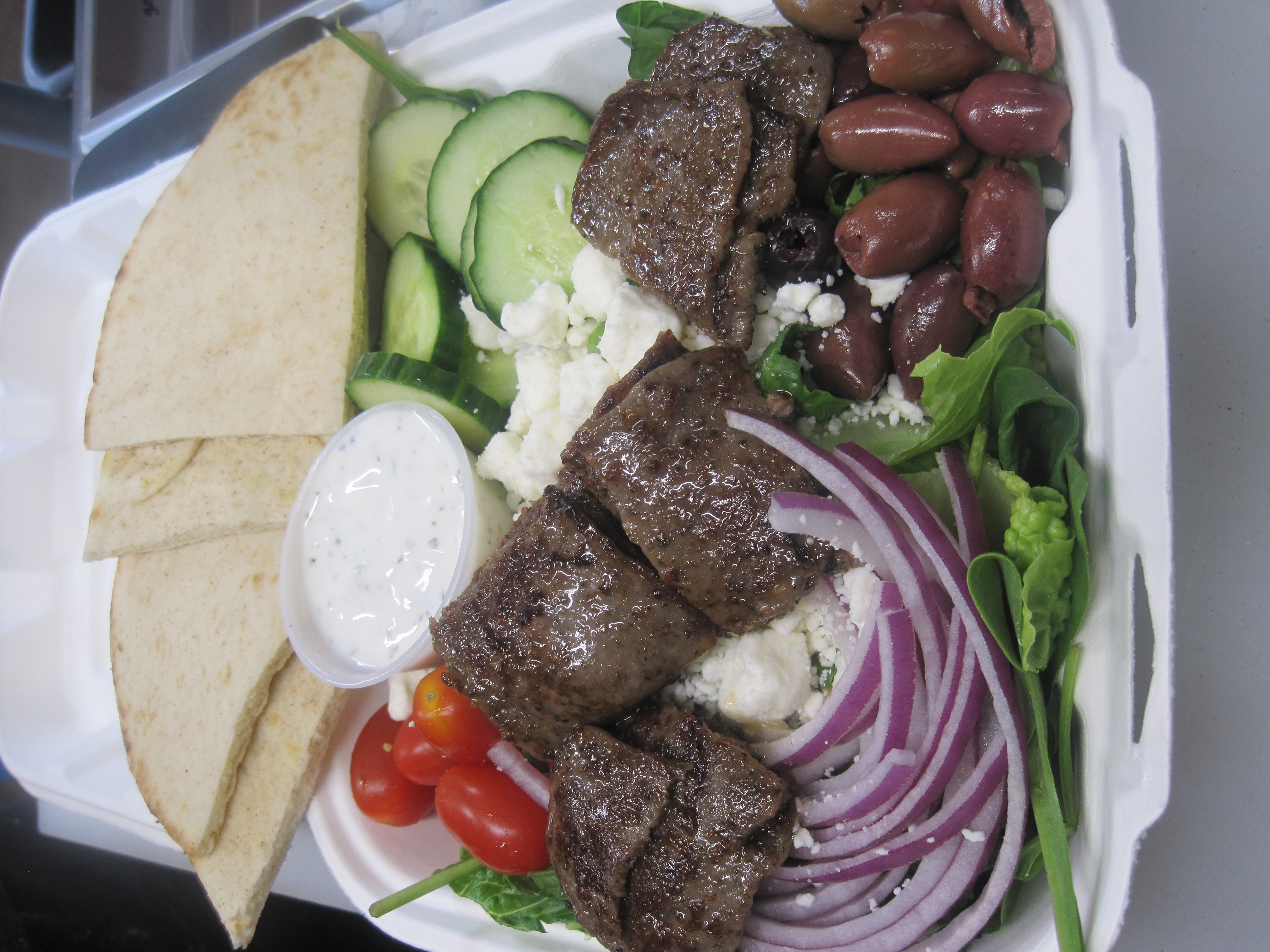 Order Gyro Salad food online from La Bakery store, Carson City on bringmethat.com