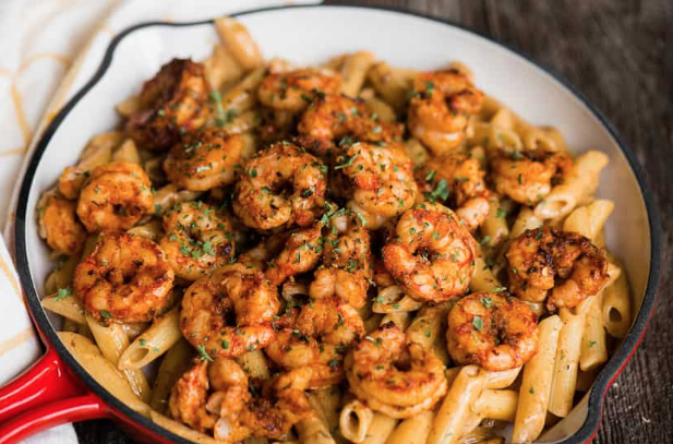 Order Cajun Chicken and Shrimp Pasta food online from Happy Hour Heaven store, Baltimore on bringmethat.com