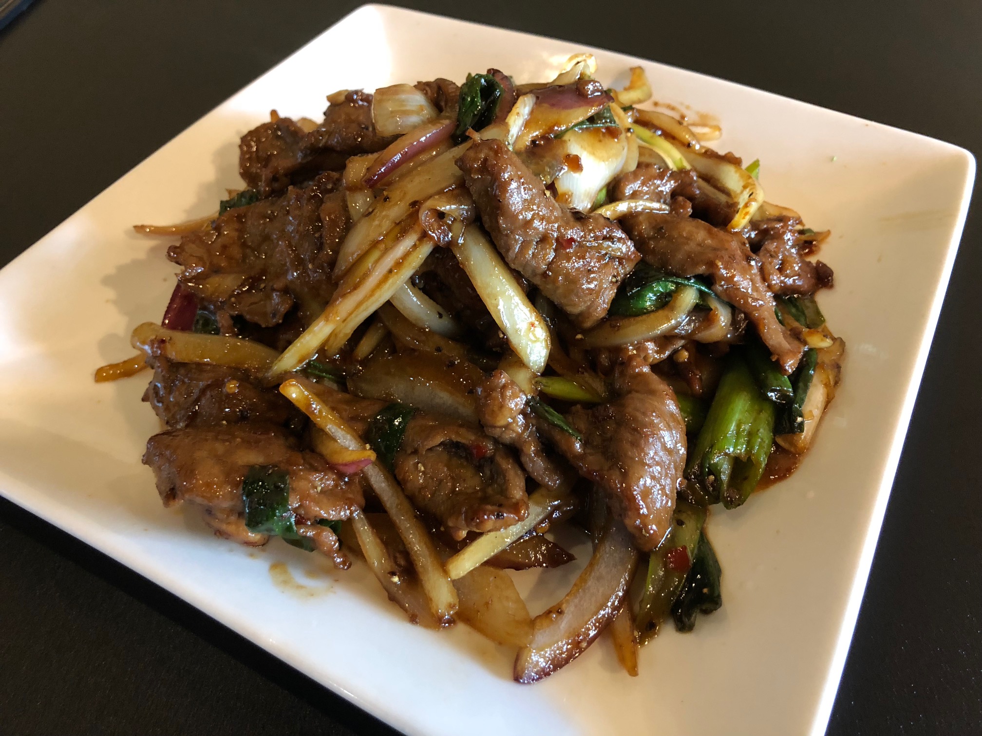 Order Mongolian Beef Hot Wok Dish food online from Zume Asian Cuisine store, Denver on bringmethat.com