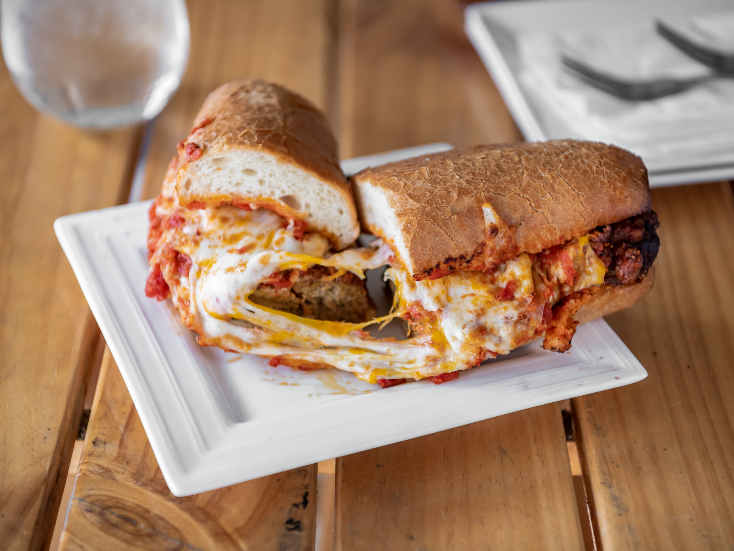 Order Italian Meatball Sub food online from Red Tomato Pizza House store, Berkeley on bringmethat.com