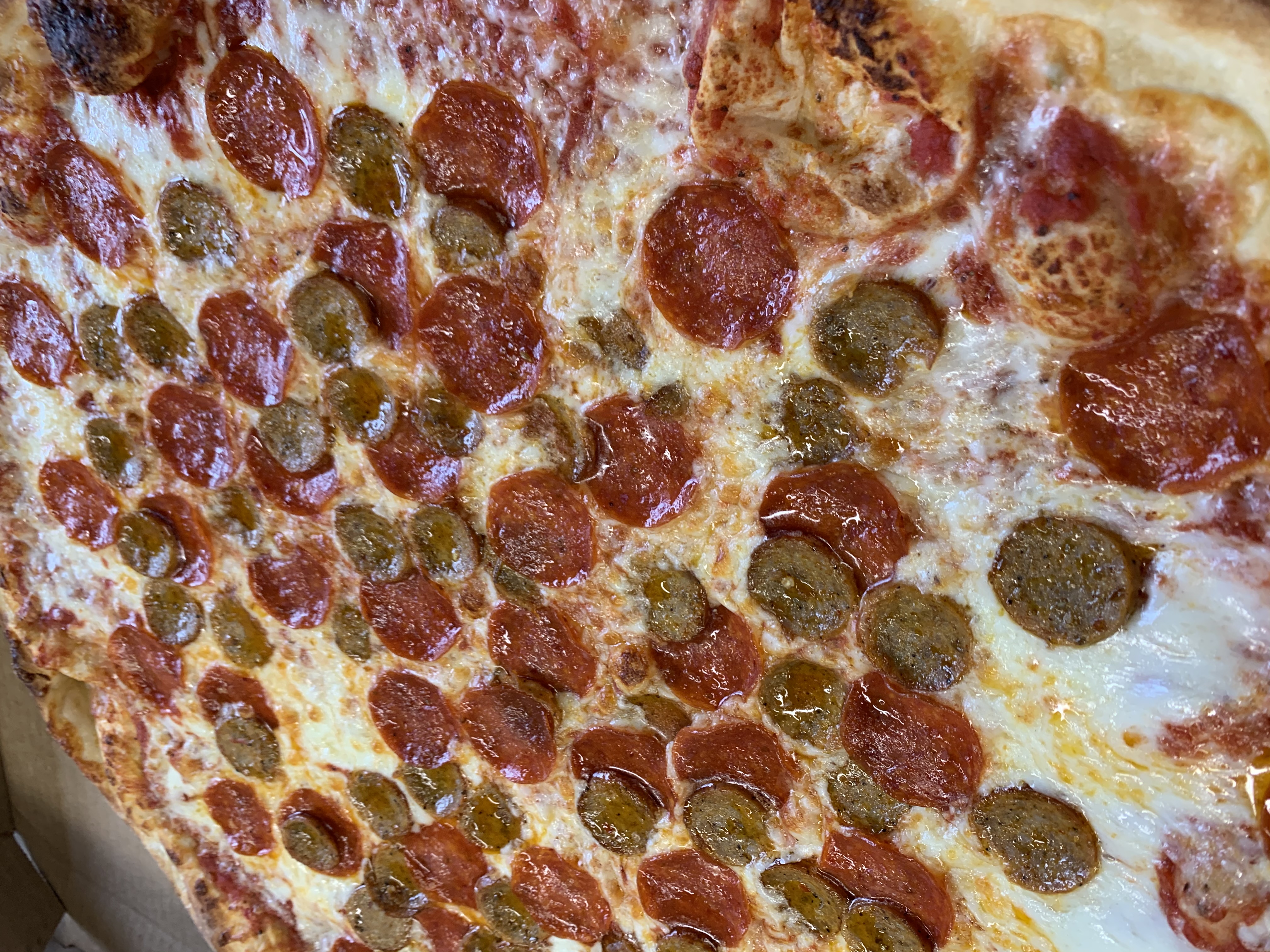 Order Pepperoni and Sausage Pizza food online from Slyce Pizza store, Fort Collins on bringmethat.com