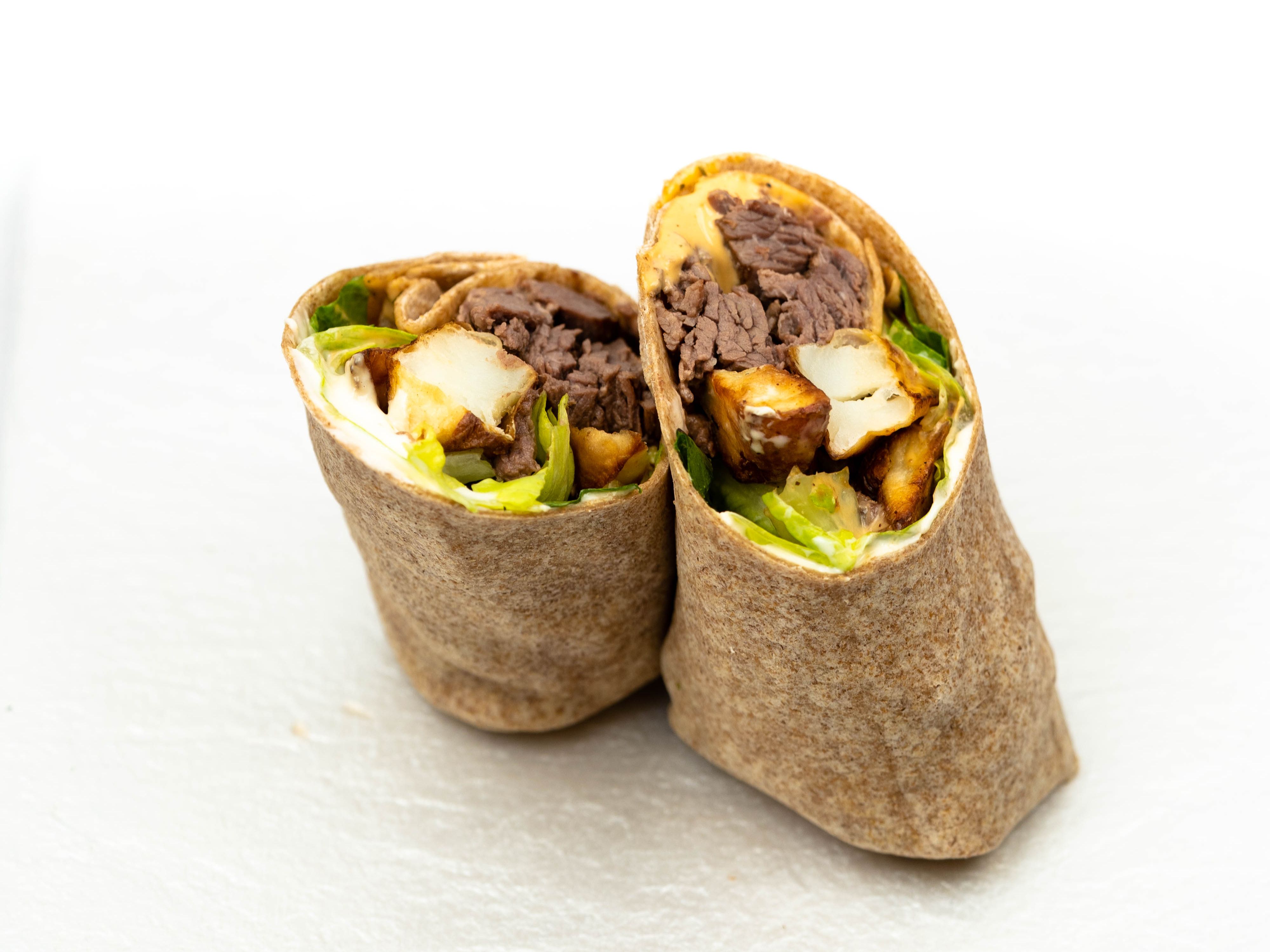 Order MEAT & TATERZ WRAP food online from Clean Eatz store, Cary on bringmethat.com